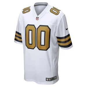 New orleans saints nike alternate custom game jersey White M