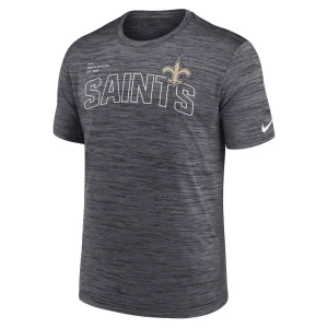 New orleans saints nike big tall velocity performance t shirt Black 2XT