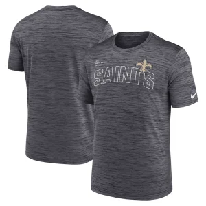 New orleans saints nike big tall velocity performance t shirt Black