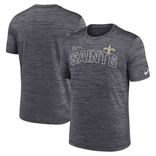 New orleans saints nike big tall velocity performance t shirt Black