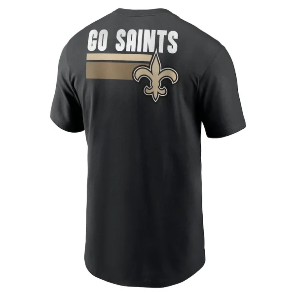 New orleans saints nike blitz essential t shirt Black L