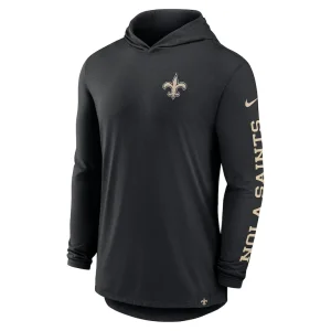 New orleans saints nike blitz performance t shirt hoodie Black M