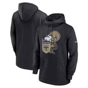 New orleans saints nike classic pullover hoodie Black