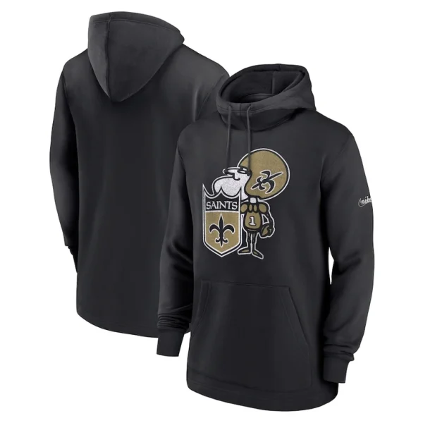 New orleans saints nike classic pullover hoodie Black