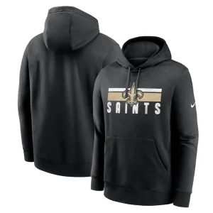 New orleans saints nike club fleece pullover hoodie Black