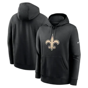 New orleans saints nike club logo pullover hoodie Black