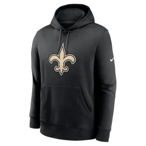 New orleans saints nike club logo pullover hoodie Black M