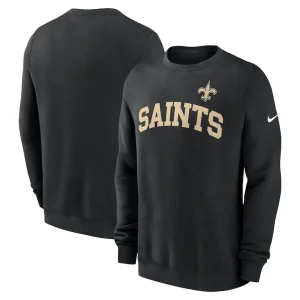 New orleans saints nike club pullover sweatshirt Black