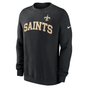New orleans saints nike club pullover sweatshirt Black M