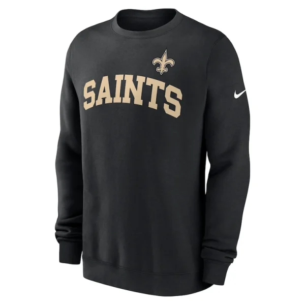 New orleans saints nike club pullover sweatshirt Black M