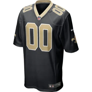New orleans saints nike custom game jersey Black M