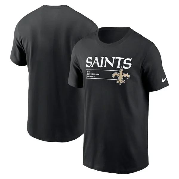 New orleans saints nike division essential t shirt Black