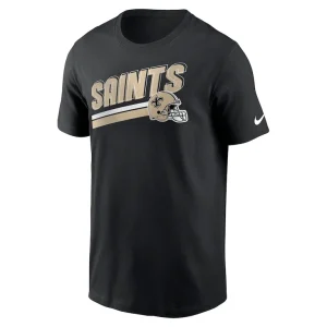 New orleans saints nike essential blitz lockup t shirt Black M