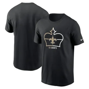 New orleans saints nike essential local phrase t shirt Black