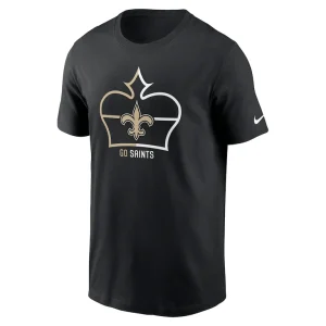 New orleans saints nike essential local phrase t shirt Black M
