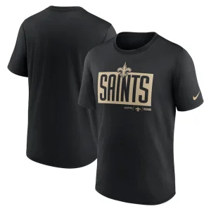 New orleans saints nike exceed performance t shirt Black