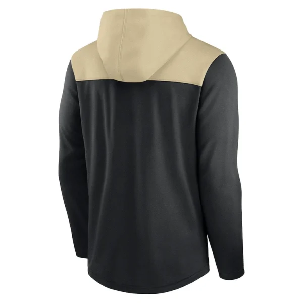 New orleans saints nike fan gear pullover hoodie Black L