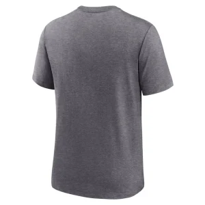 New orleans saints nike helmet tri blend t shirt Heather charcoal L