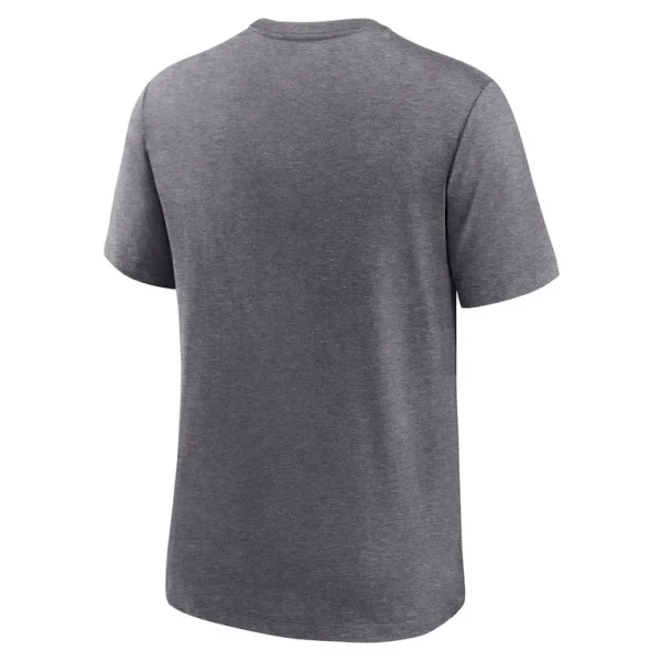 New orleans saints nike helmet tri blend t shirt Heather charcoal L