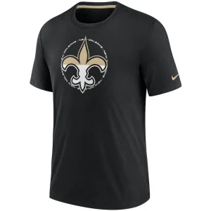 New orleans saints nike historic tri blend t shirt Black M