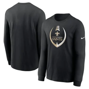 New orleans saints nike icon legend long sleeve t shirt Black