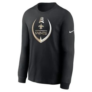 New orleans saints nike icon legend long sleeve t shirt Black M