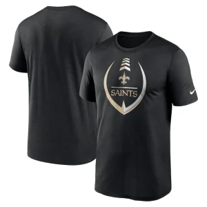 New orleans saints nike icon legend performance t shirt Black