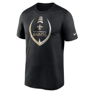 New orleans saints nike icon legend performance t shirt Black M