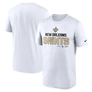 New orleans saints nike legend community performance t shirt White