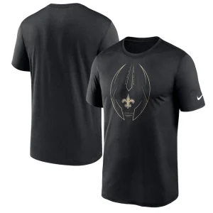 New orleans saints nike legend icon logo performance t shirt Black