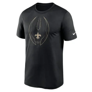 New orleans saints nike legend icon logo performance t shirt Black M
