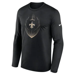 New orleans saints nike legend icon long sleeve t shirt Black M