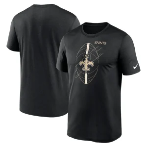 New orleans saints nike legend icon performance t shirt Black