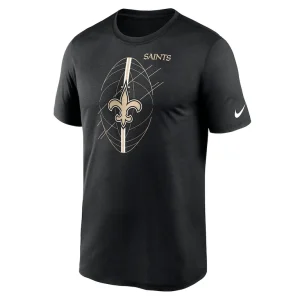 New orleans saints nike legend icon performance t shirt Black M