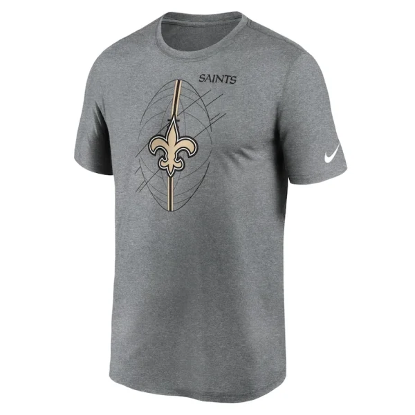 New orleans saints nike legend icon performance t shirt Heather charcoal M