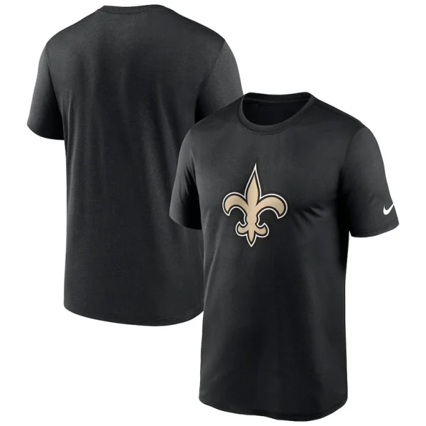 New orleans saints nike legend logo performance t shirt Black