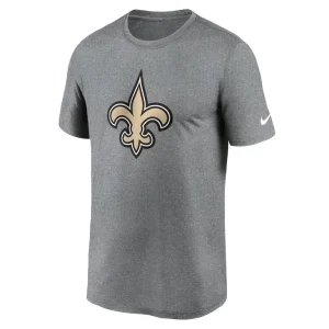 New orleans saints nike legend logo performance t shirt Heather charcoal M