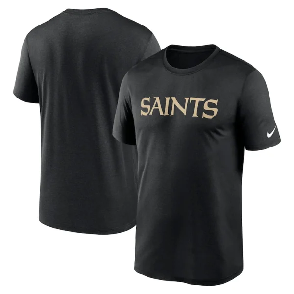 New orleans saints nike legend wordmark performance t shirt Black