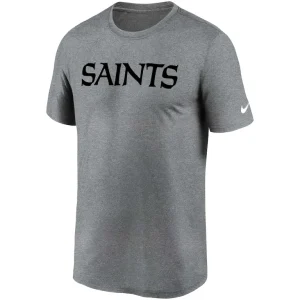 New orleans saints nike legend wordmark t shirt Heather gray M