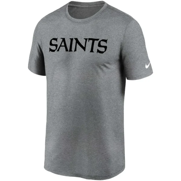 New orleans saints nike legend wordmark t shirt Heather gray M