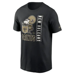 New orleans saints nike lockup essential t shirt Black M
