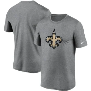 New orleans saints nike logo essential legend performance t shirt Heathered charcoal