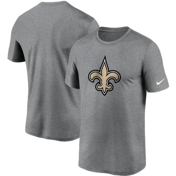 New orleans saints nike logo essential legend performance t shirt Heathered charcoal