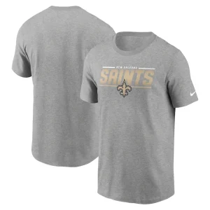 New orleans saints nike muscle t shirt Heathered gray