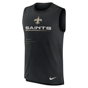 New orleans saints nike muscle trainer tank top Black M