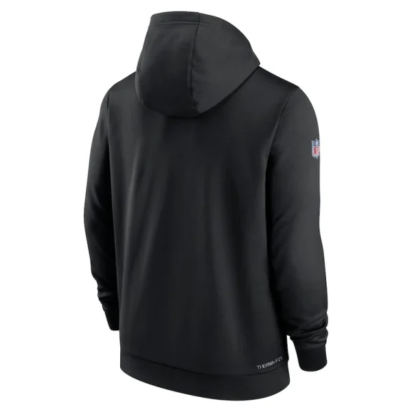 New orleans saints nike nfl crucial catch therma performance pullover hoodie Black L