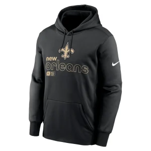 New orleans saints nike performance pullover hoodie Black M