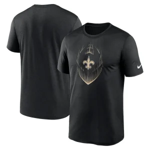 New orleans saints nike primetime legend icon performance t shirt Black