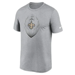 New orleans saints nike primetime legend icon performance t shirt Heather gray M