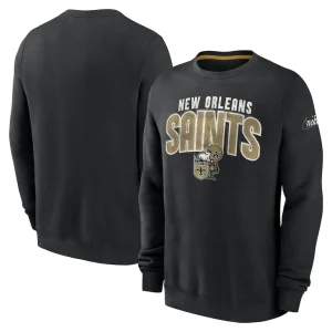 New orleans saints nike rewind club pullover sweatshirt Black